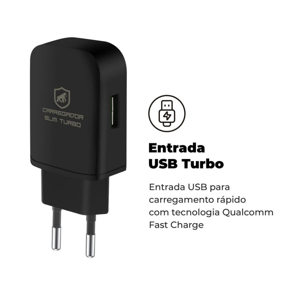 Carregador Turbo Slim - Gorila Shield