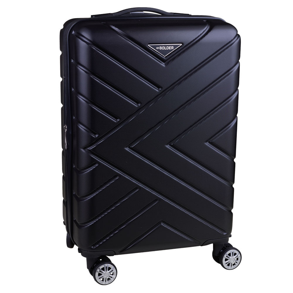 Miniatura Mala de Viagem Pequena Cazza Bolder VIP Preta 10kg