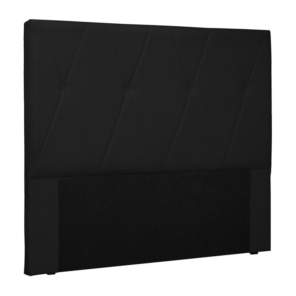 Miniatura Cabeceira King Size 1,95m Yves Pu Preto