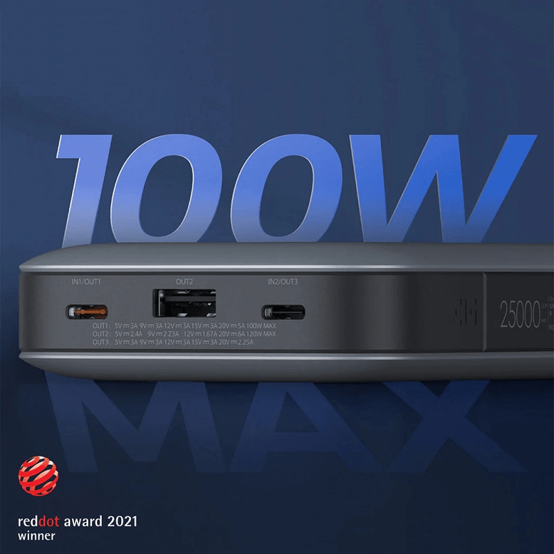 Power Bank Portátil ZMI 210W Ultra PowerPack de 25000mAh USB-C/USB-A