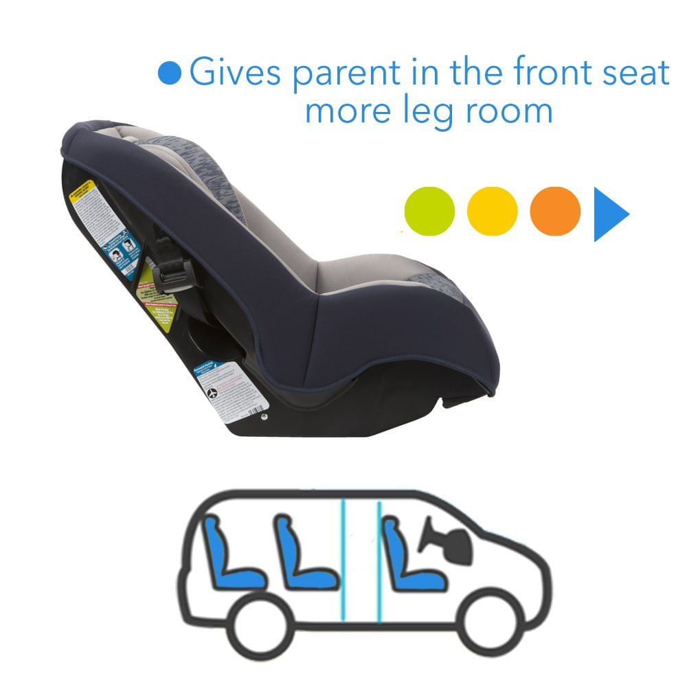 Miniatura Cosco Mighty Fit 65 Bebe Conforto Cadeira Automotiva Conversível com 2 Modos 2 a 29 kg Cinza