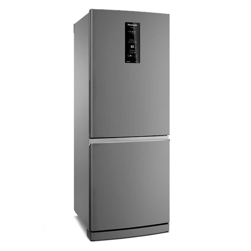 Miniatura Geladeira Panasonic Frost Free 2 Portas Inverter NR-BB64PV1XB 460 Litros Aço Escovado - 220V