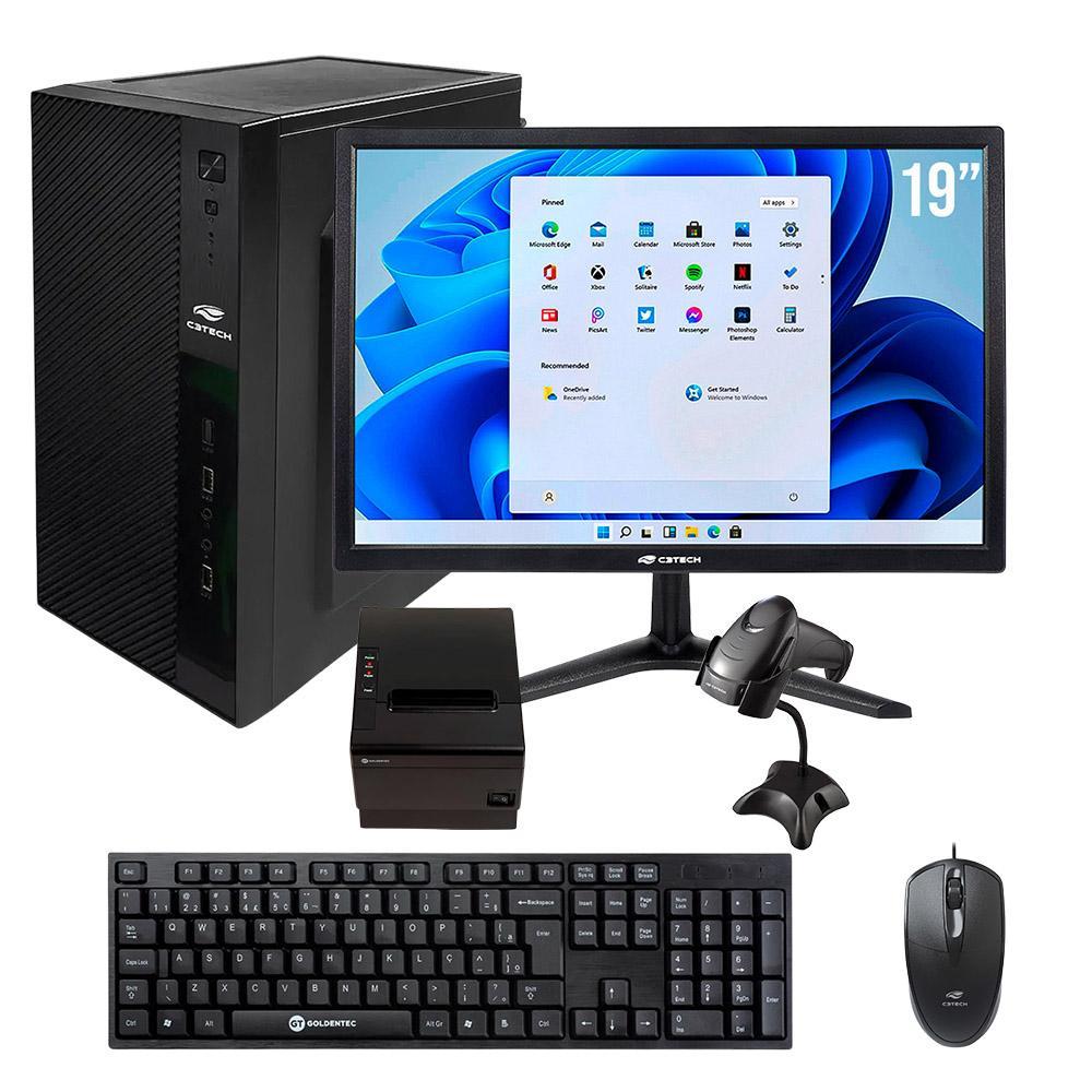 Miniatura Kit Computador Pdv I5, Monitor Impressora Leitor Cod. Barras