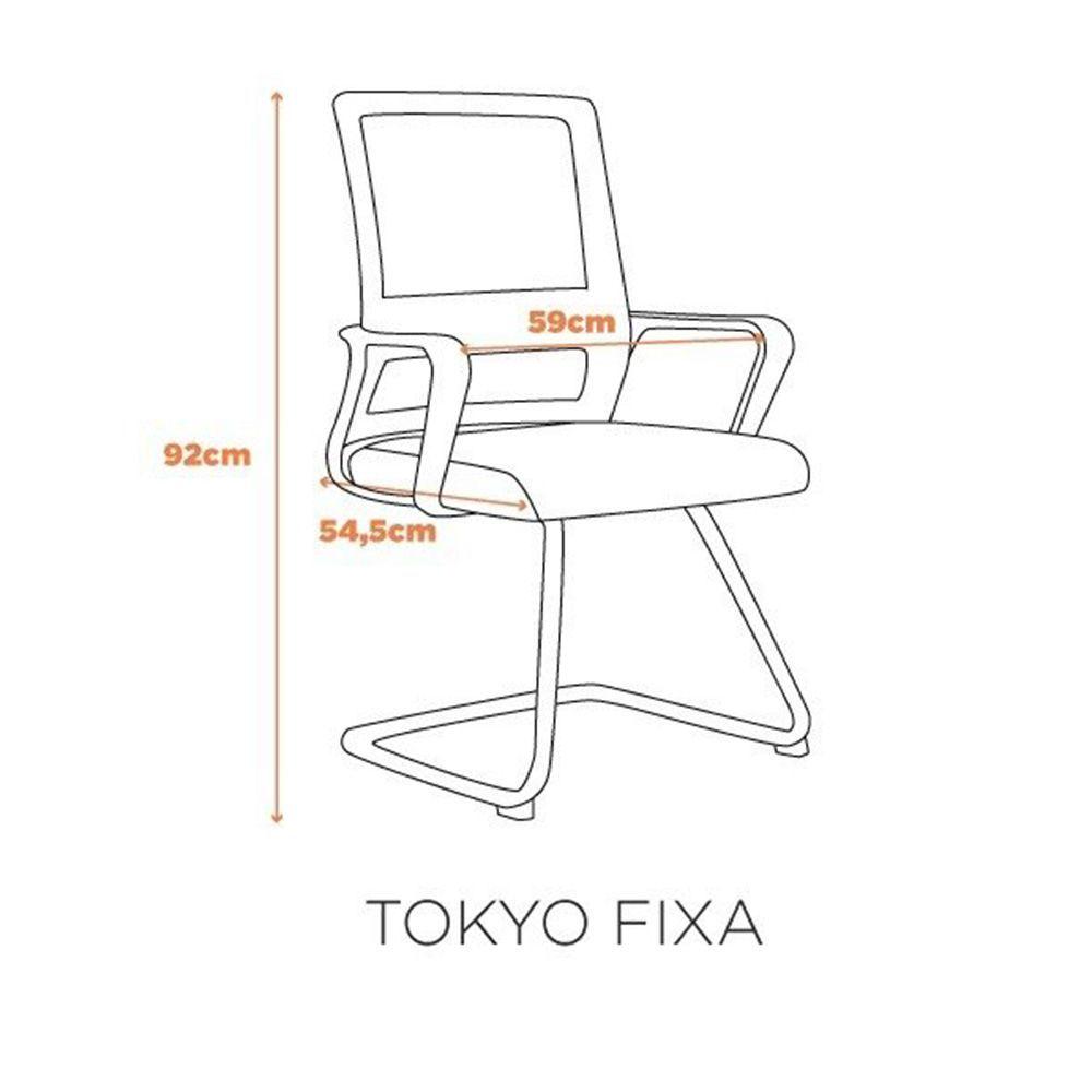 Miniatura Cadeira Tokyo Fixa - Preto