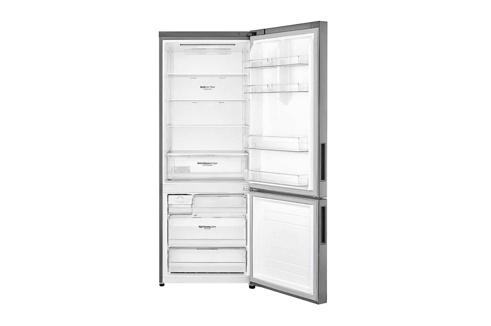 Geladeira Smart LG Frost Free Inverter 451L Inverse cor Inox Look (GC-B569NLL)