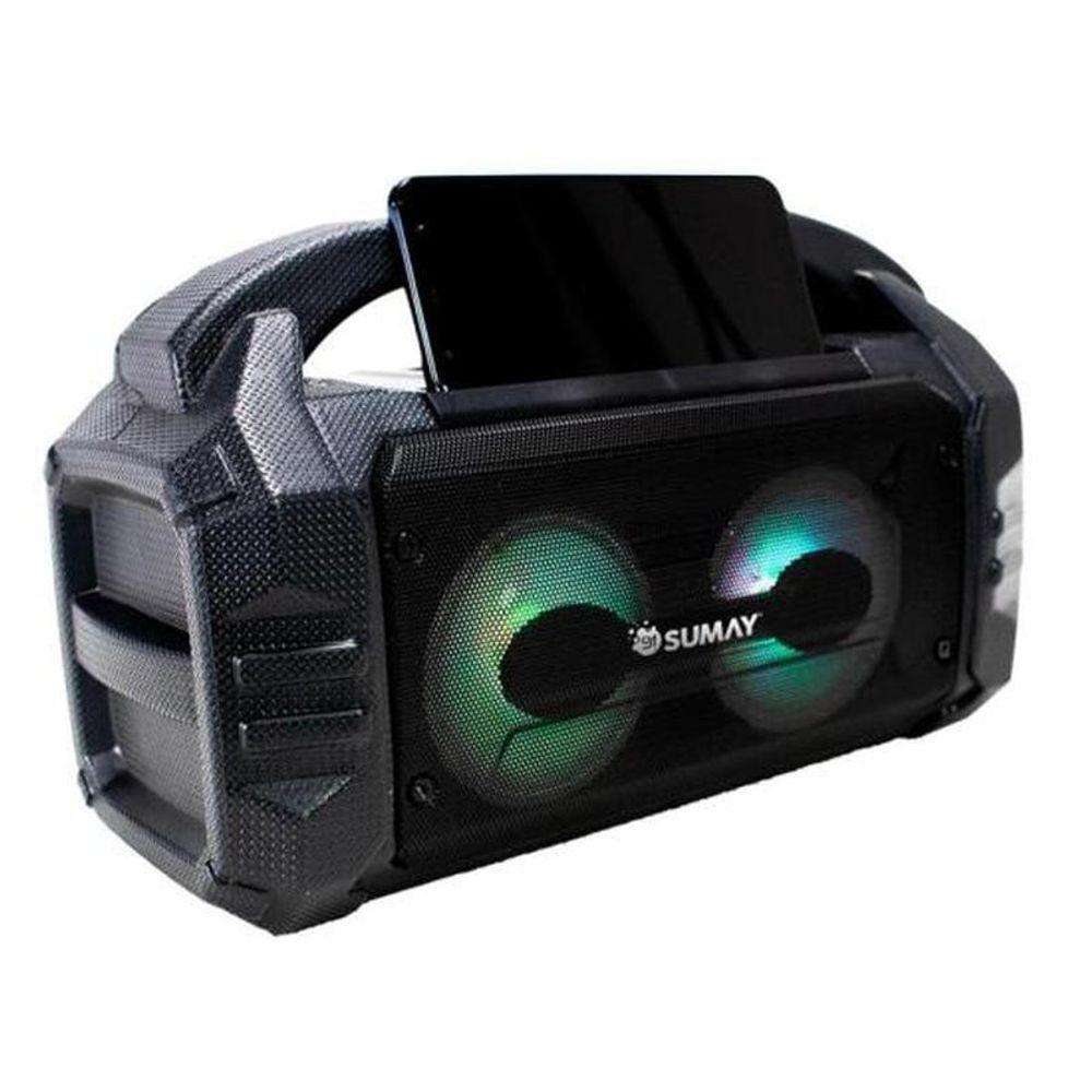 Miniatura Caixa De Som Portátil Sumay Sunbox Csp1304 50w Preta