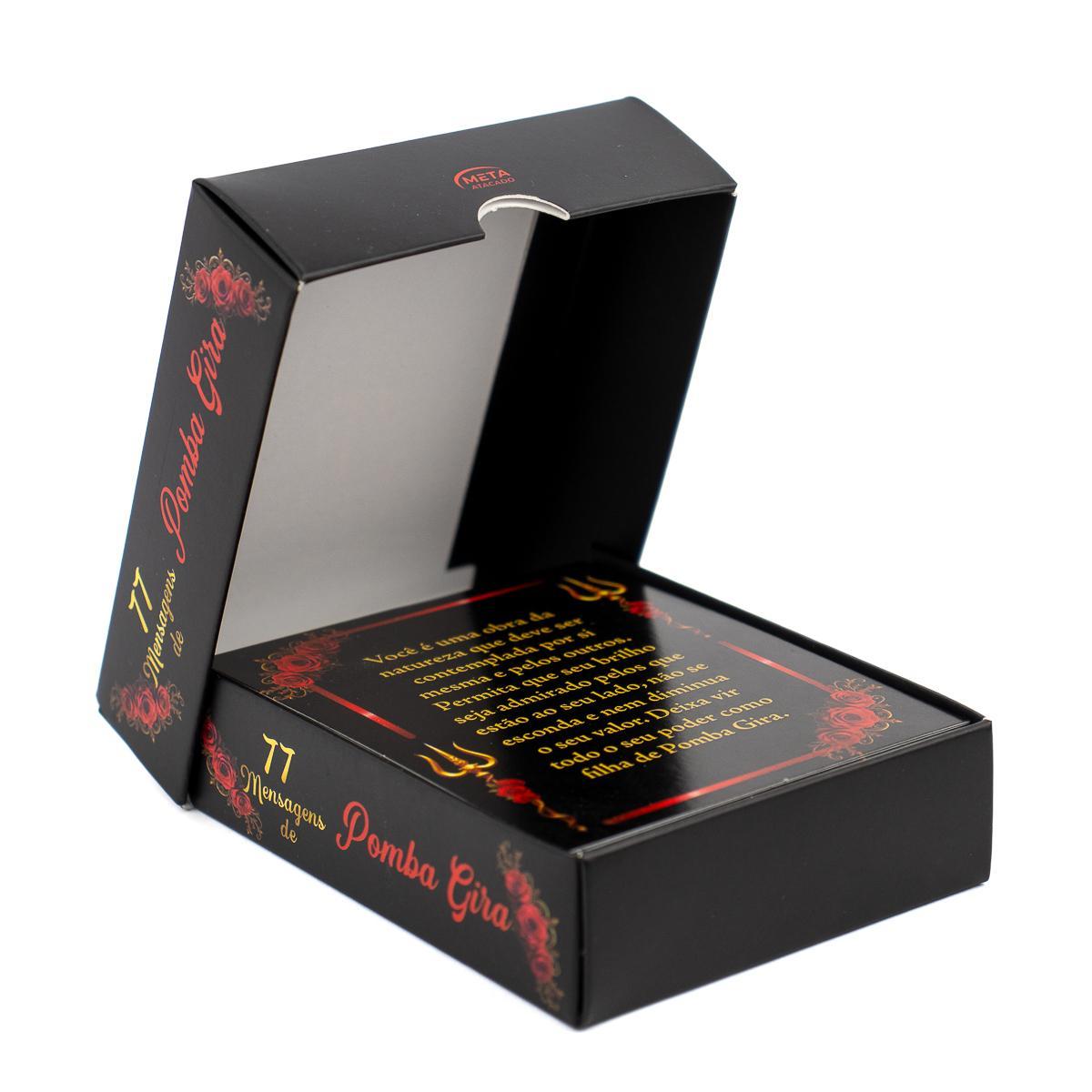 Miniatura Kit Com 2 Box 77 Mensagens Diárias De Pomba Gira E Exu