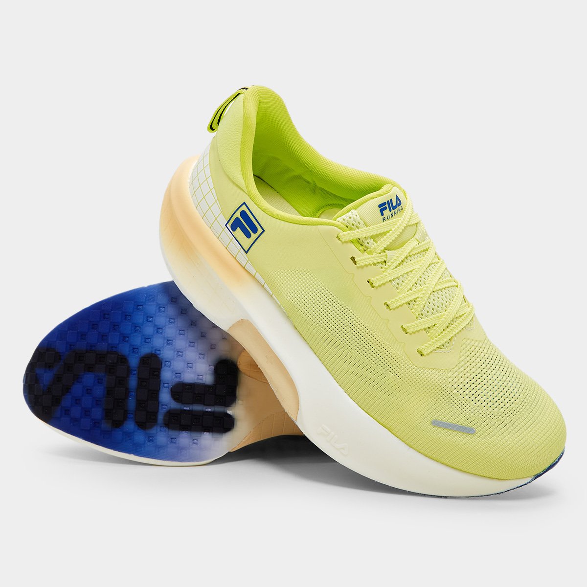 Miniatura Tênis Fila Speedrocker Skyfoam Masculino Verde Limão+Azul - 37