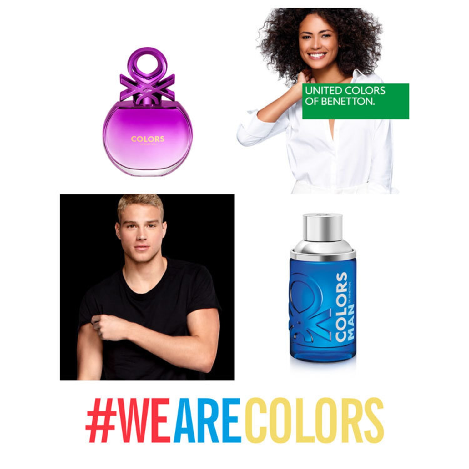 Colors Man Blue Benetton Edt - Perfume Masculino 100ml Blz