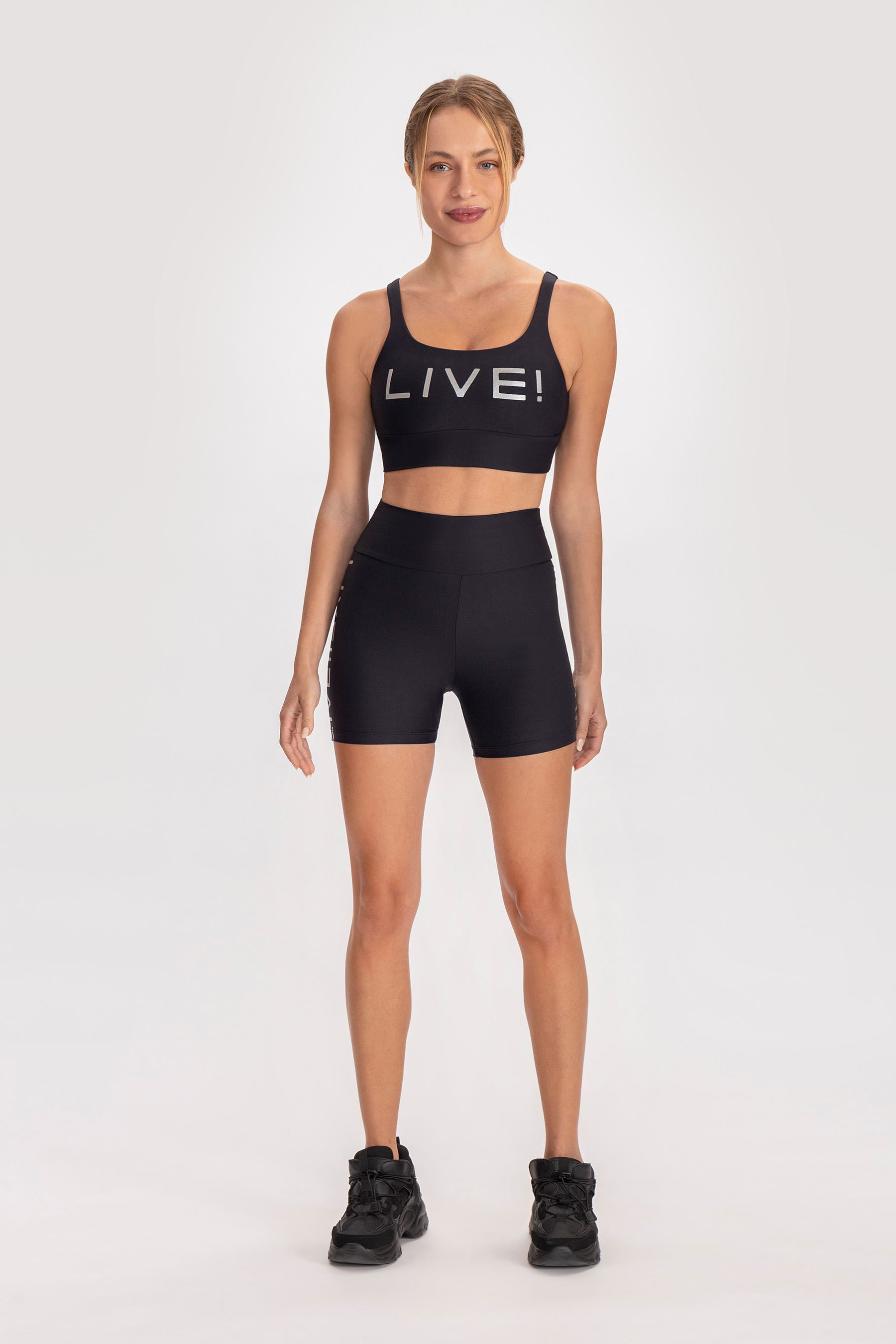 Miniatura Bermuda Neo LIVE! Icon Lux - Preto - LIVE! Preto - GG