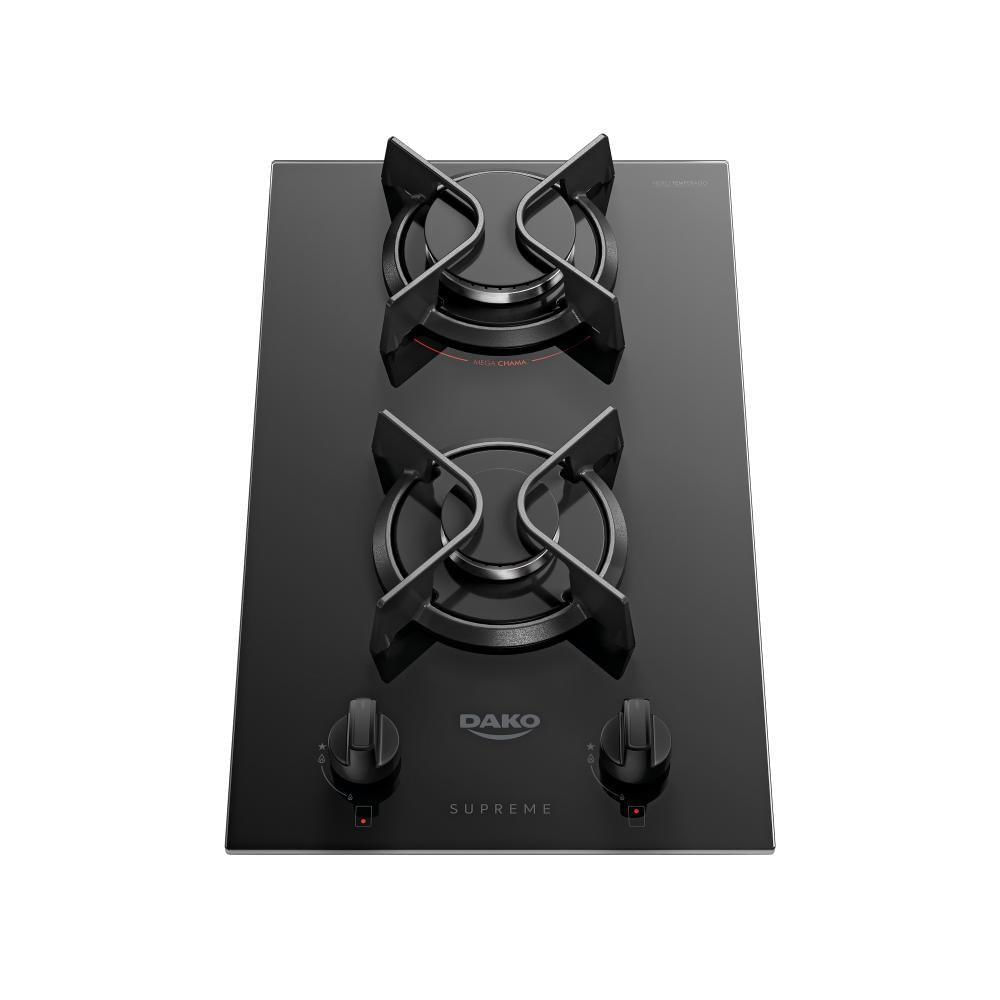 Miniatura Cooktop 2 Bocas Com Mesa De Vidro Dako Supreme Bivolt