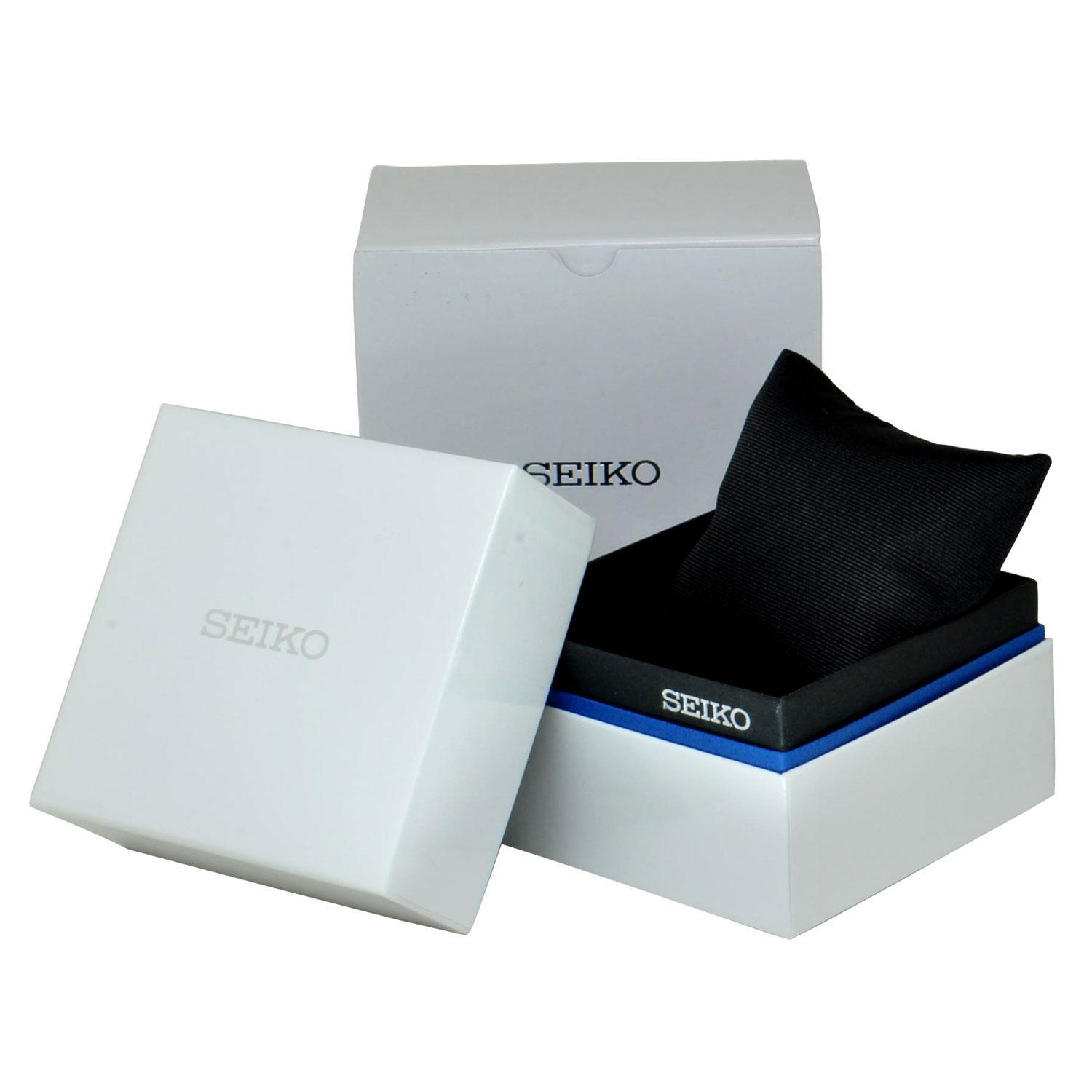 Miniatura Relógio Masculino Prata Couro Seiko Presage Srpb43J1 A1Px