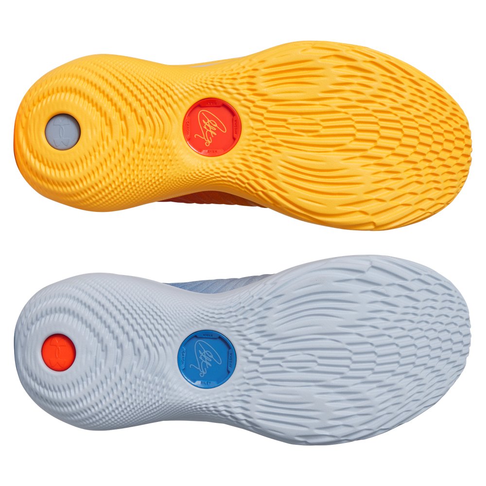 Miniatura Tênis de Basquete Under Armour Curry 12 What The Bay 34 Azul