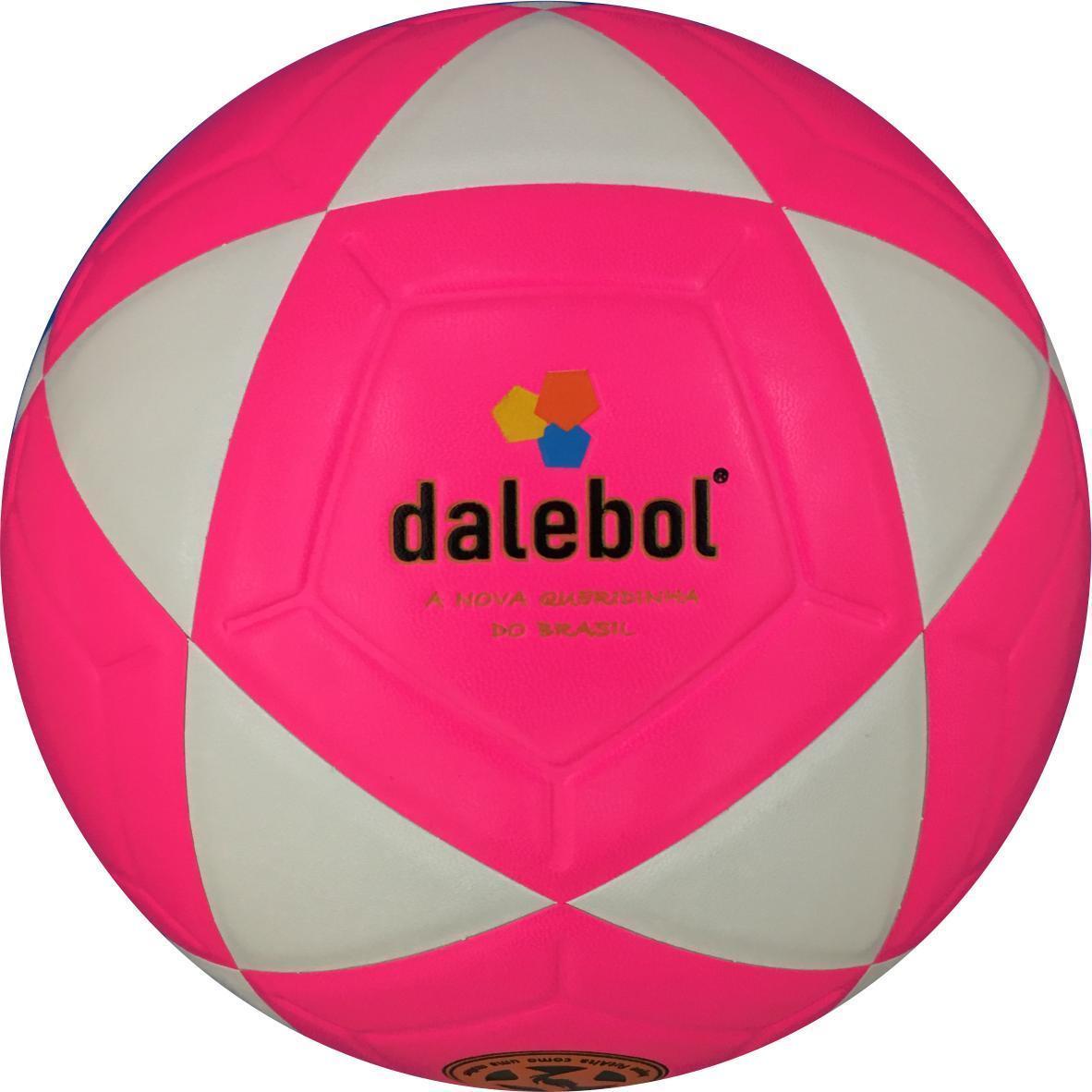 Miniatura Bola De Futalta Dalebol Pro Mulher Rosa E Branca