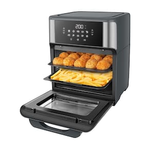 Miniatura Fritadeira Elétrica Air Fryer Forno Mondial AFON-12L-GI 12L 2000W Painel Digital Preto 110V
