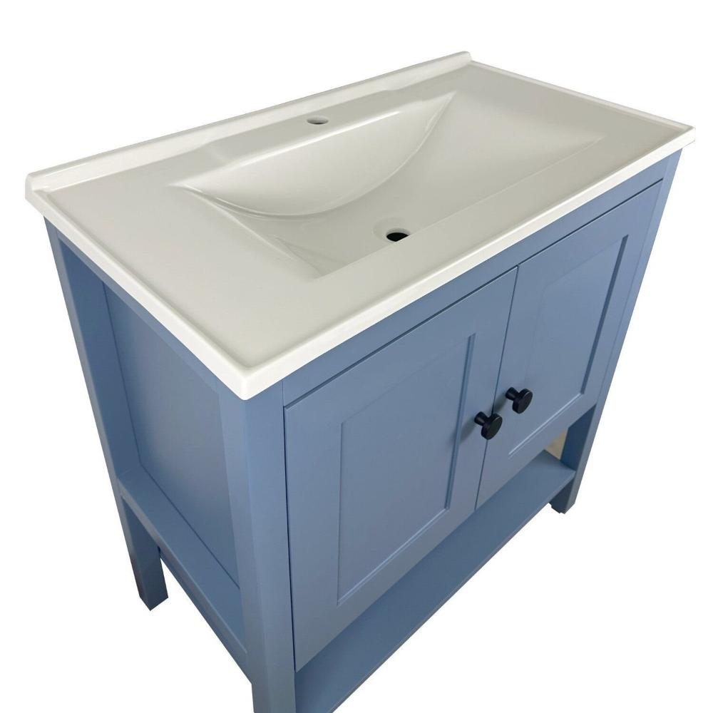 Armário para Banheiro 2 Portas Hudson Azul Bleu