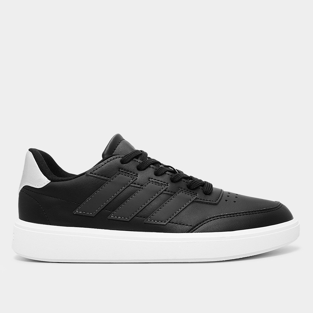 Miniatura Tênis Adidas Courtblock Feminino Preto+Chumbo - 34