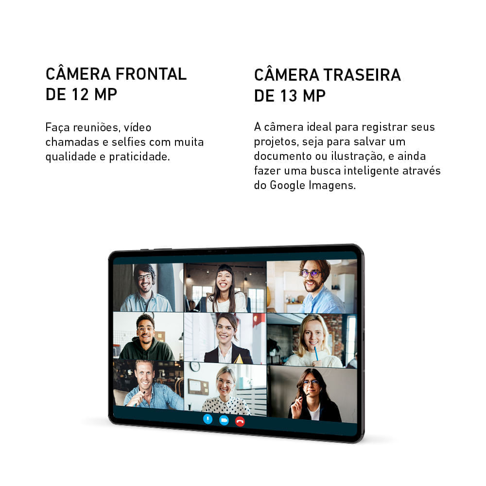 Tablet VAIO TL12 256GB 8GB RAM - 5G - Teclado Magnético e Caneta - Tela AMOLED 12.6” 2.5K - Preto