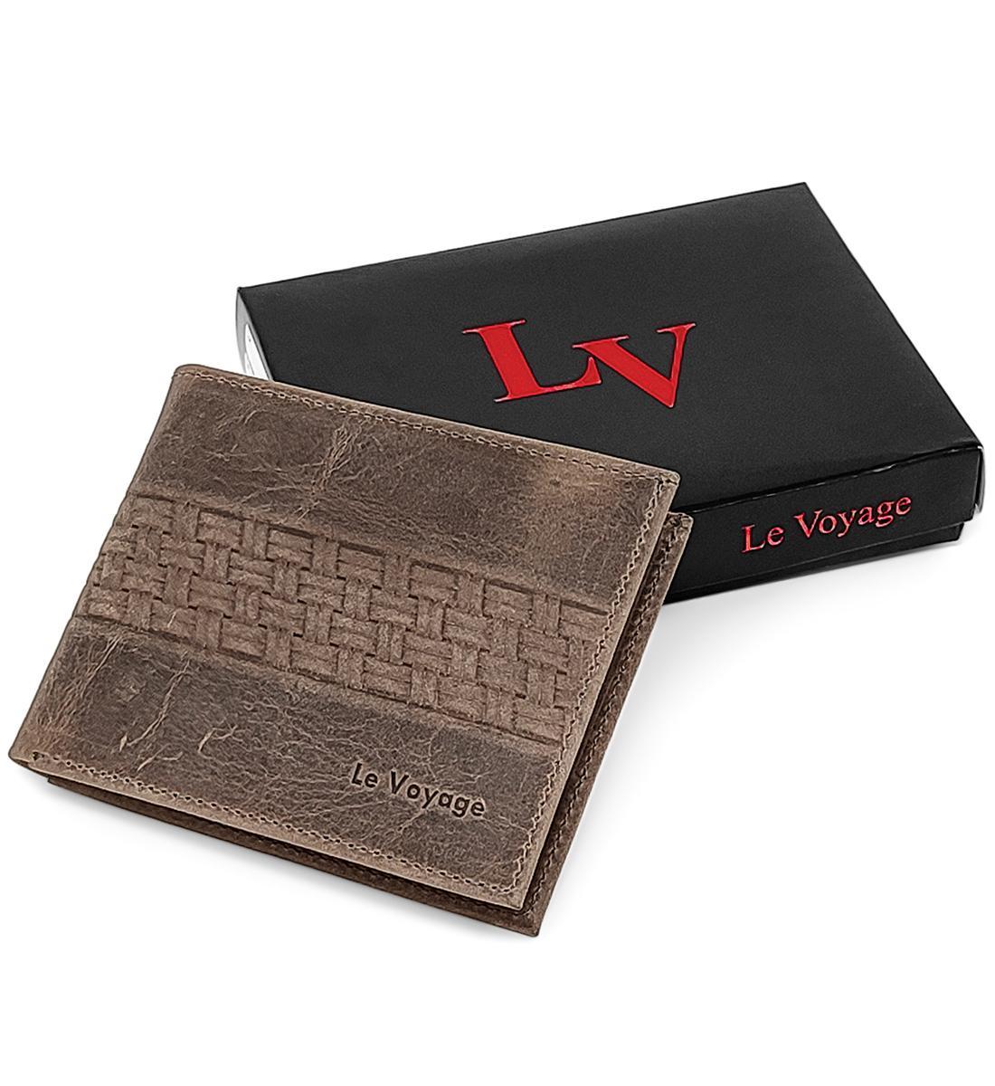 Carteira Slim Masculina De Couro Le Voyage Cnh Cartões Notas