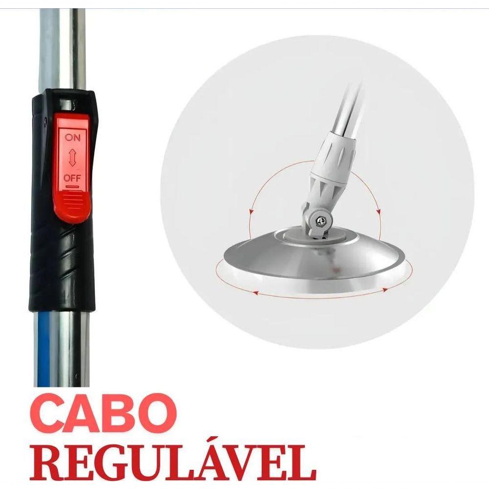 Miniatura Mop Esfregão Profissional Balde 13l Inox Sistema Giratório