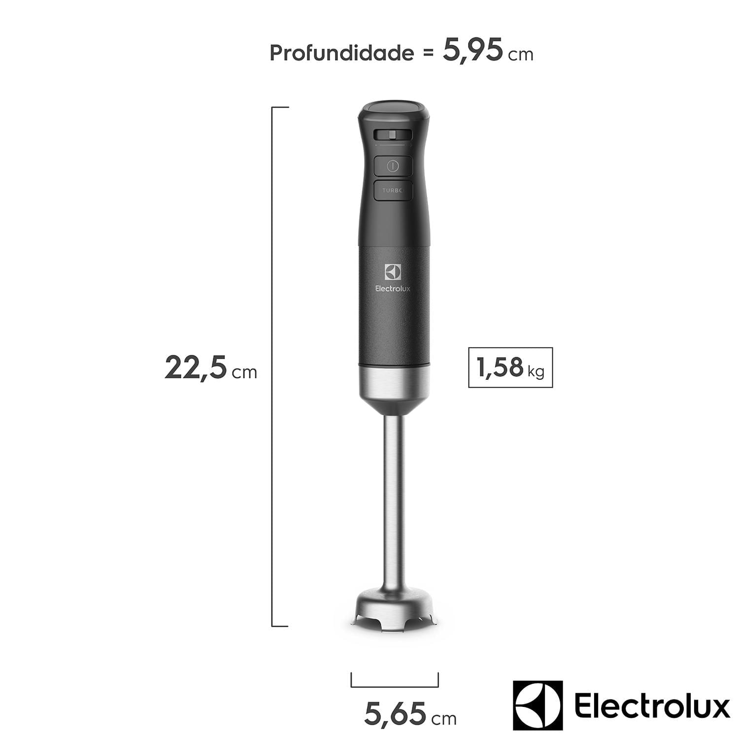 Miniatura Mixer 3 em 1 Electrolux Expert Black Pearl Velocidade Variável+Turbo, Capacidade de 0,7 Litros e Função Turbo - IBP 110