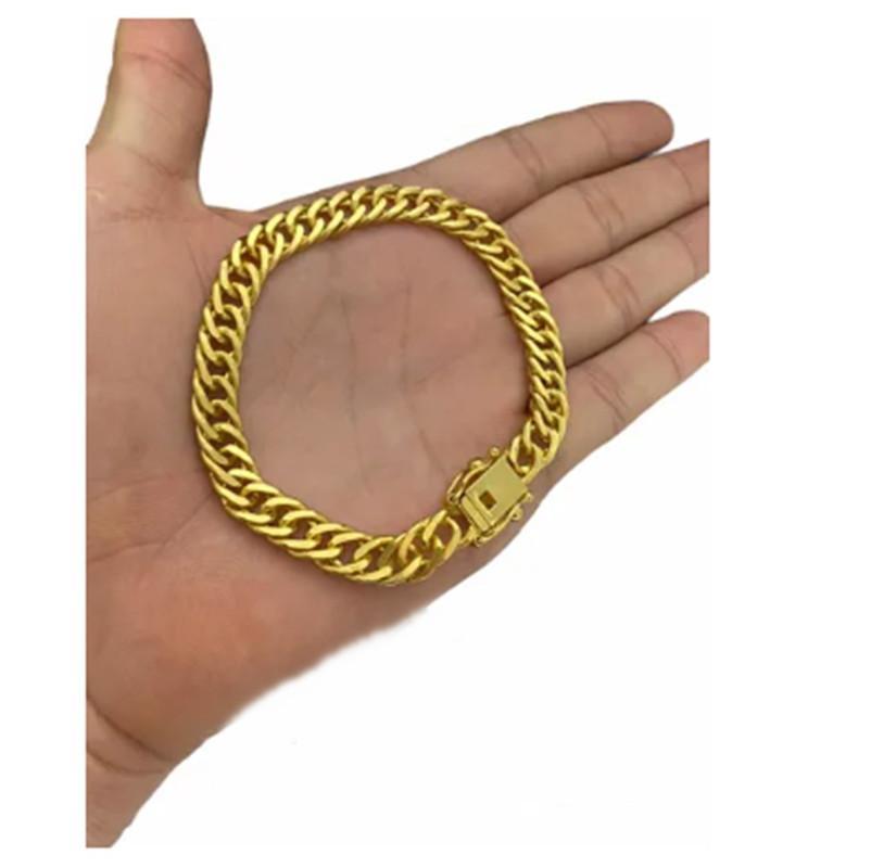 Miniatura Pulseira Banhado A Ouro Joias Maciças