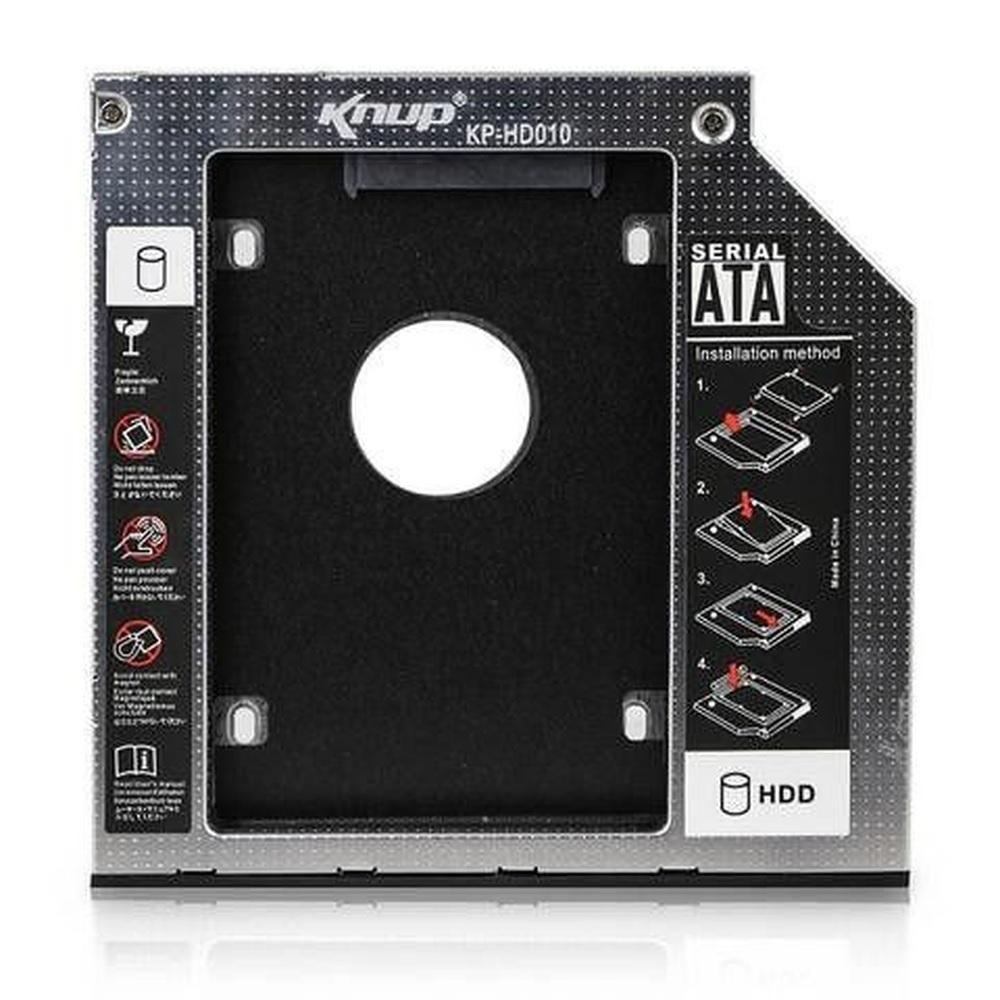 Miniatura Adaptador Caddy Cd/dvd Notebook para Segundo Hd ou Ssd 9.5mm