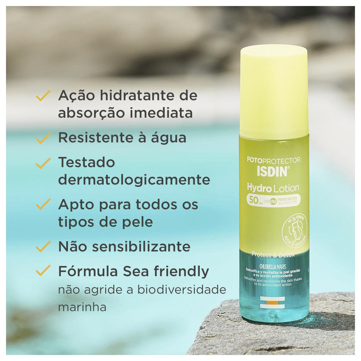 Miniatura ISDIN HydroLotion FPS 50 - Protetor Solar 200ml