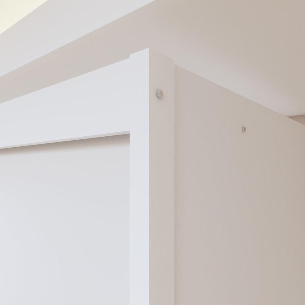 Guarda-roupas 3 Portas de Correr 100% Mdf Monte Rei Branco