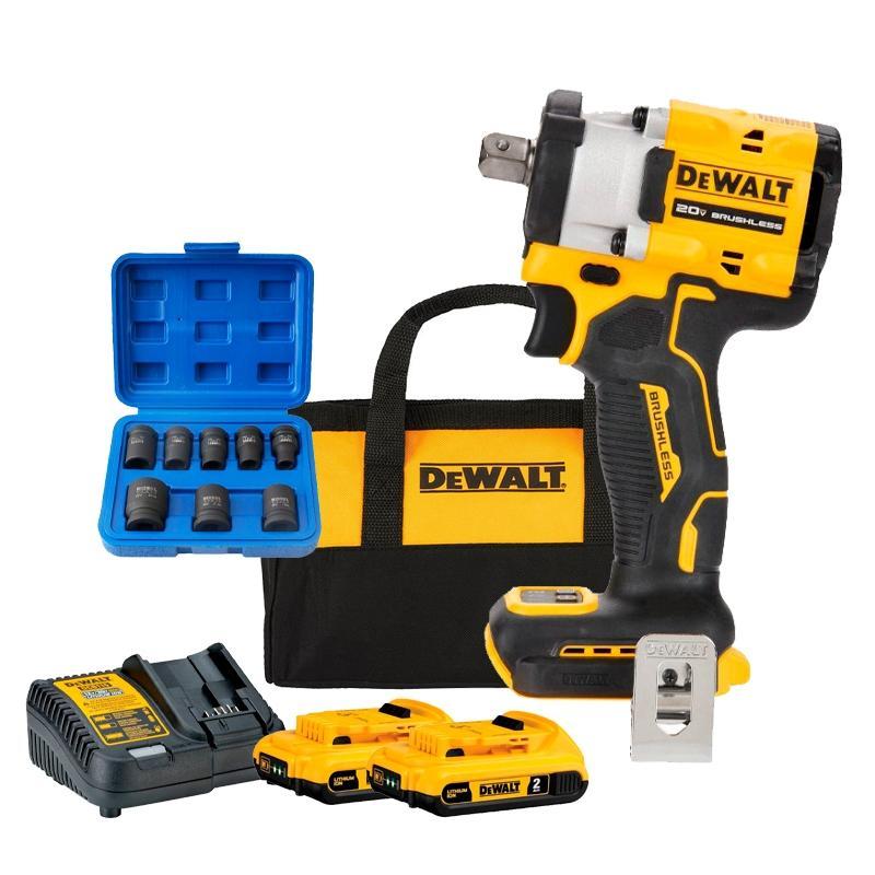 Miniatura Chave Impacto 1/2 A Bateria 20V Dewalt Dcf922D2-Br 2