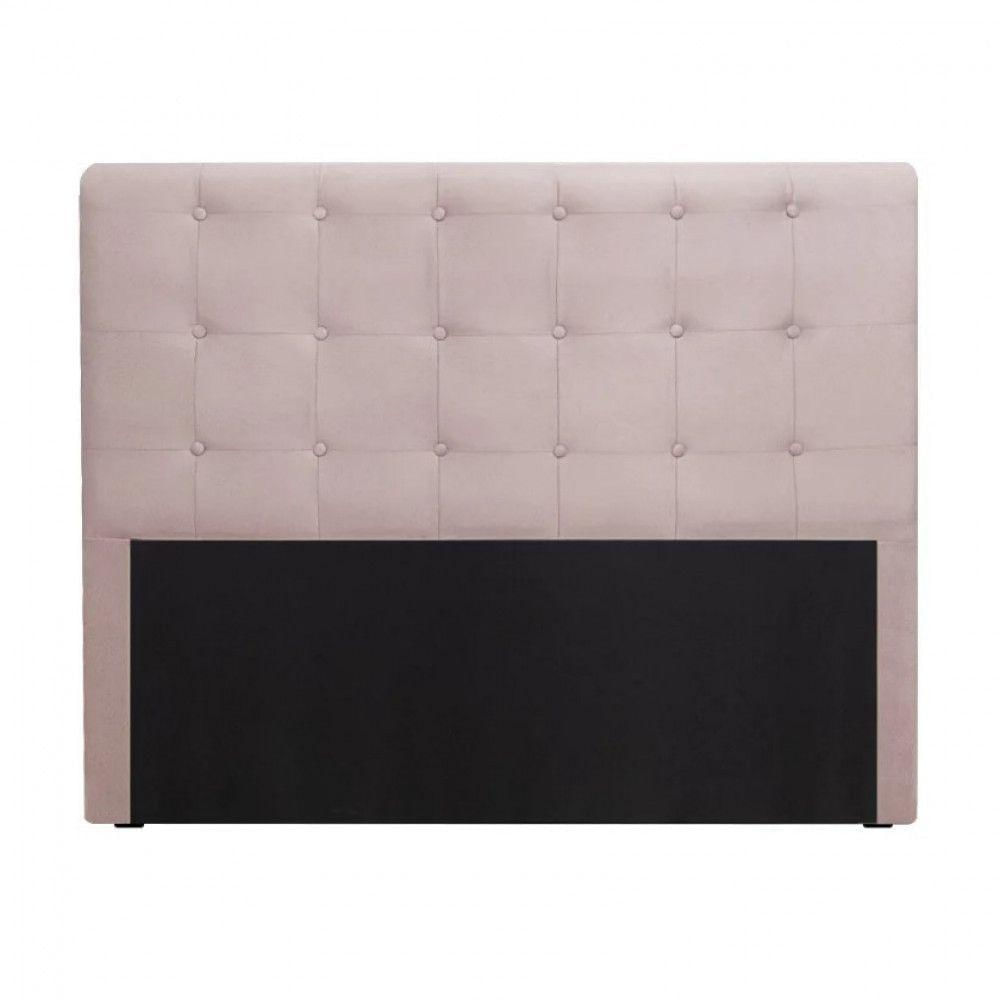 Miniatura Cabeceira Cama Box Quarto King Size Paola 195 Cm Veludo Speciale Home Rose