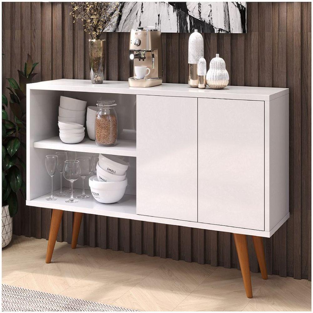 Buffet Com 2 Portas & 4 Pés Palito Para Sala De Estar