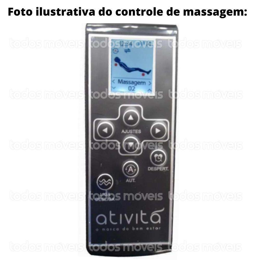 Miniatura Poltrona Reclinável Mh-3678 Herval Estofada Com Massageador Marrom C