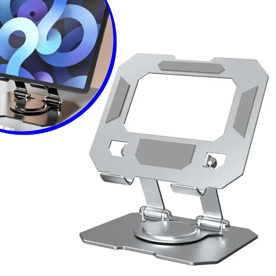Miniatura Suporte Giratório Dobrável Alumínio Para Tablet/Notebook