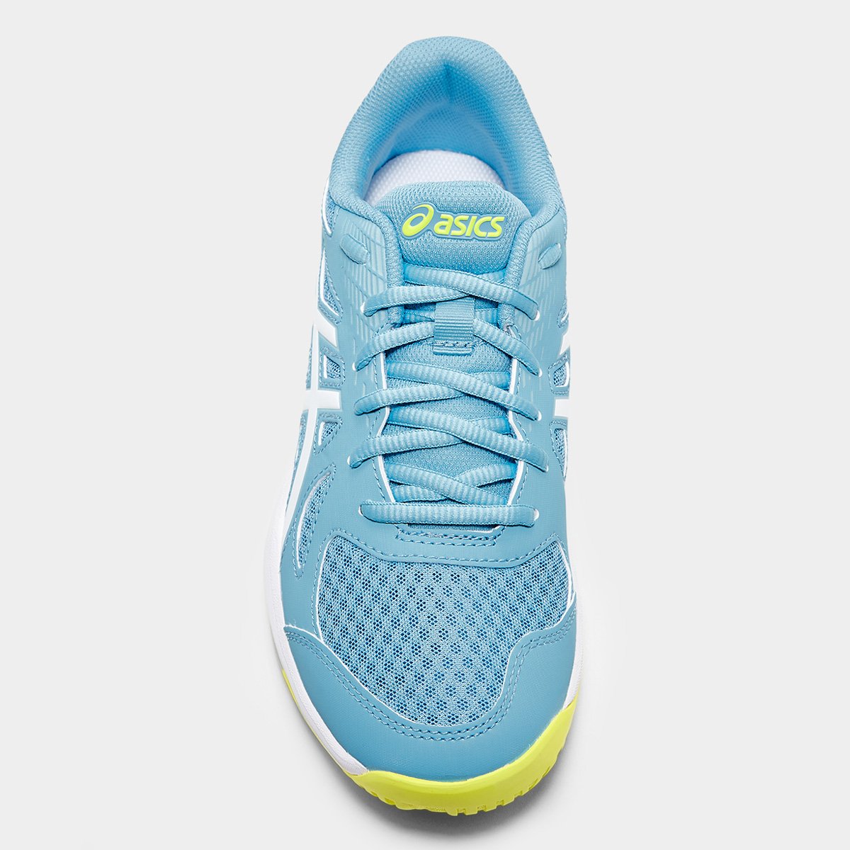 Miniatura Tênis Asics Upcourt 6 Feminino Azul+Off White - 34