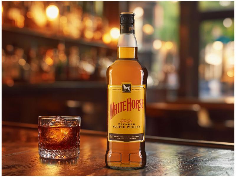 Miniatura Whisky White Horse Fine Old Escocês 1L