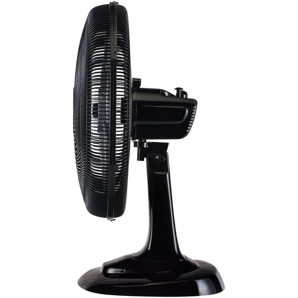 Miniatura Ventilador De Mesa 50cm Turbo 6 Pas Oscilante Premium Preto 220v
