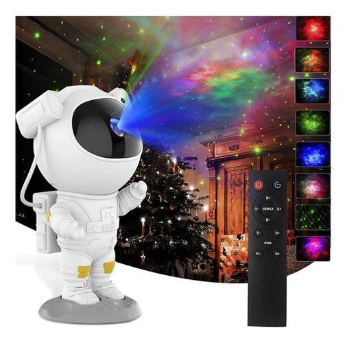 Miniatura Projetor De Luzes Estrelas Galáxia Astronauta Com Controle