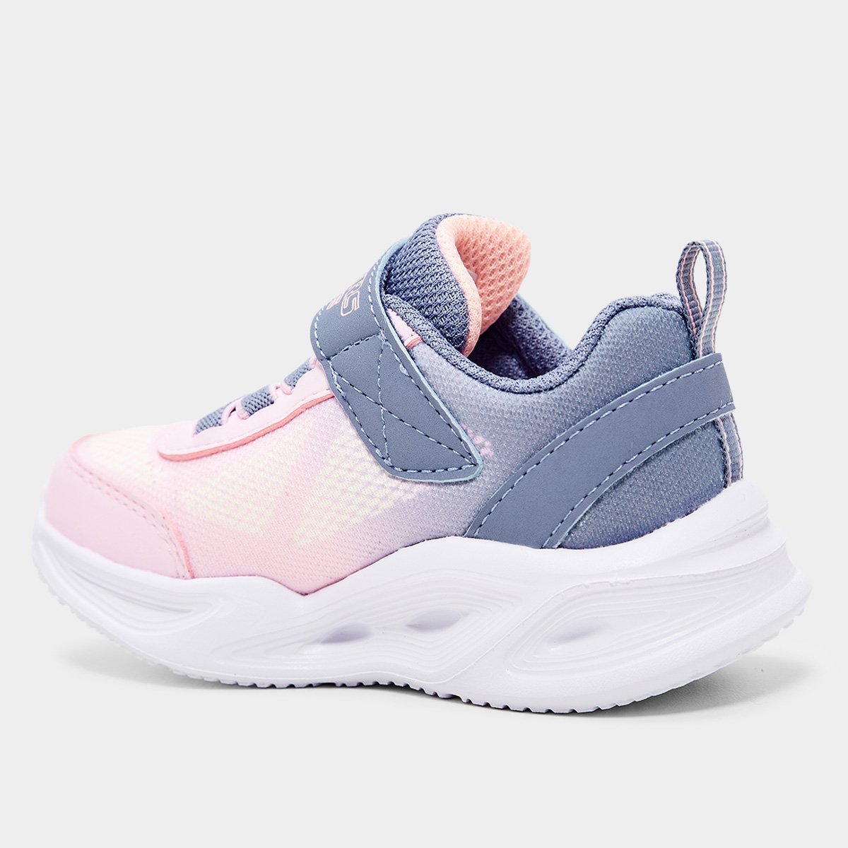 Miniatura Tênis Infantil Skechers Menina Cinza+Rosa - 21