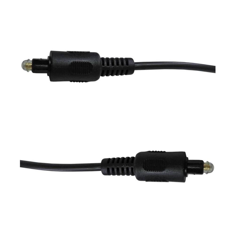 Miniatura Cabo Óptico Áudio Digital Toslink 2m 4mm Premium Quality