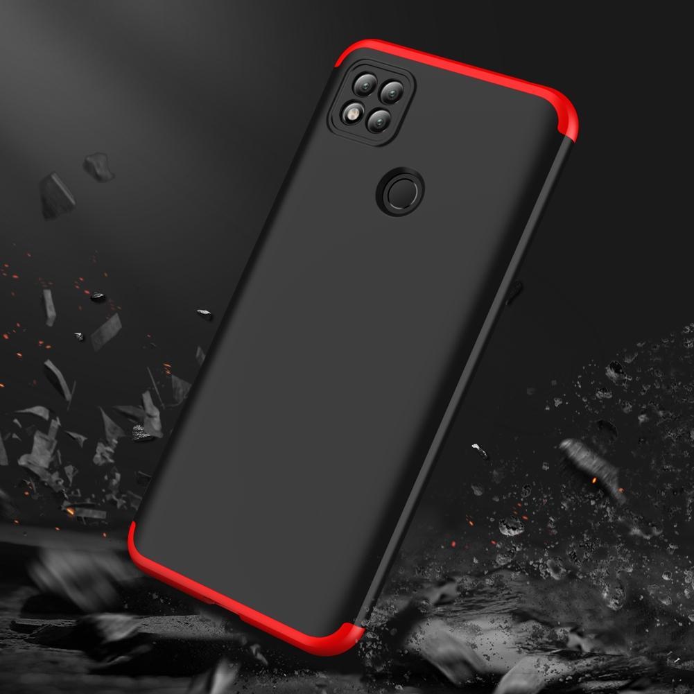 Miniatura Capa Capinha 360 Fosca Para Redmi 10A - Preta Com Vermelho