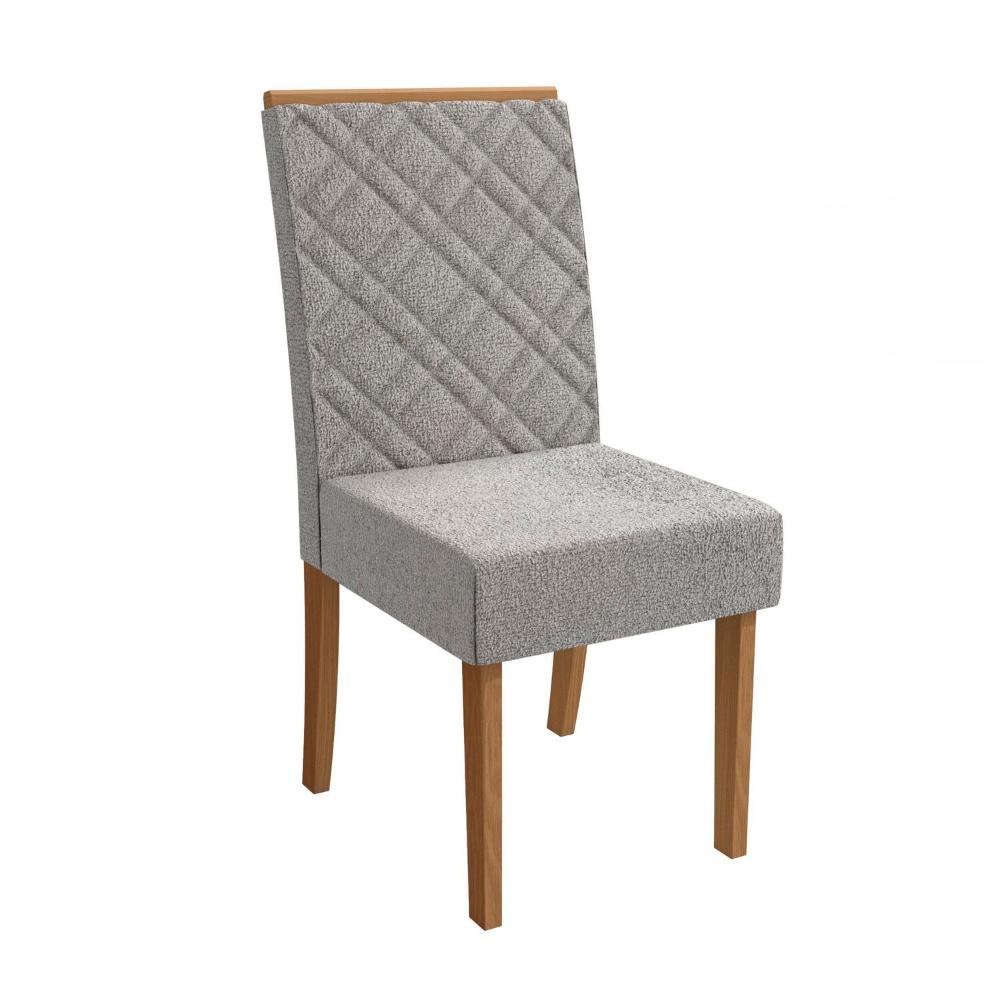 Miniatura Conjunto 2 Cadeiras para Sala de Jantar Cad149 Canela/Cinza