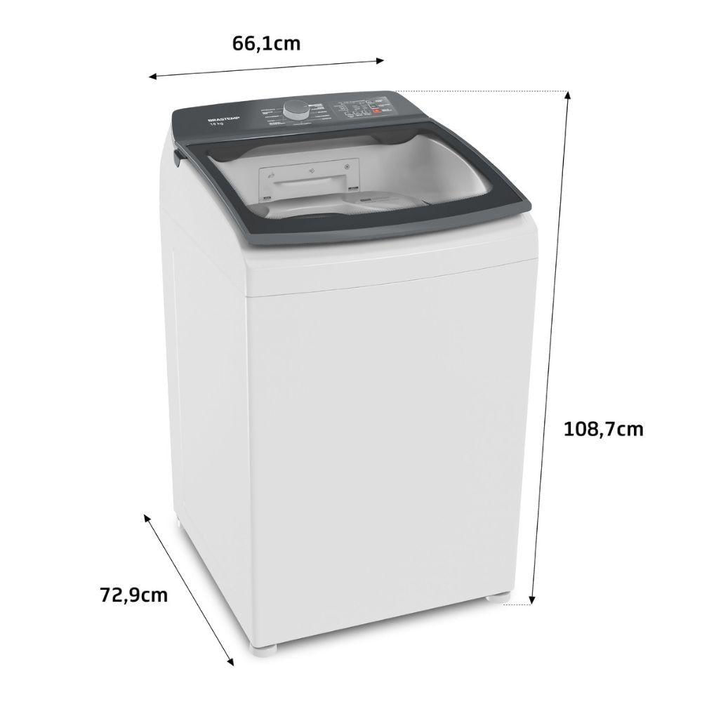 Miniatura Lavadora Brastemp BWF18AB 18kg Branco 110V