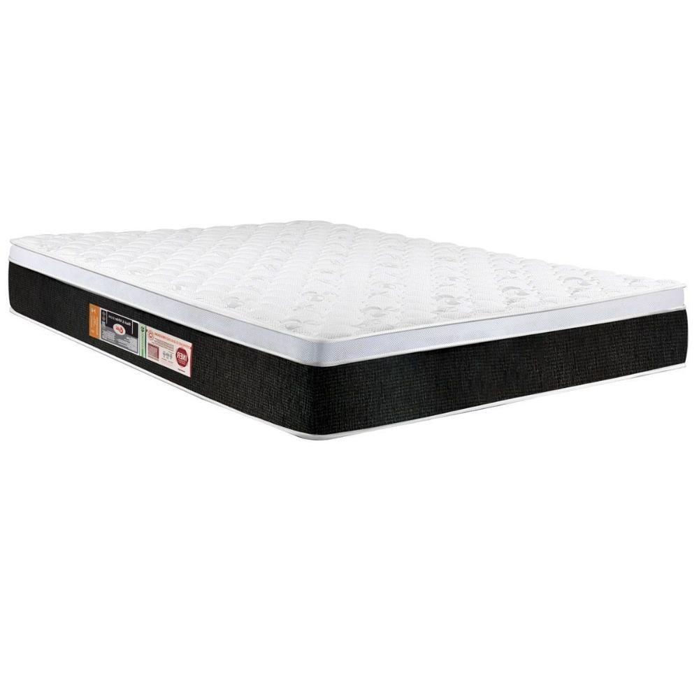 Miniatura Colchão Queen Espuma D45 Black White Air Euro Pillow (158X198X23) - Castor