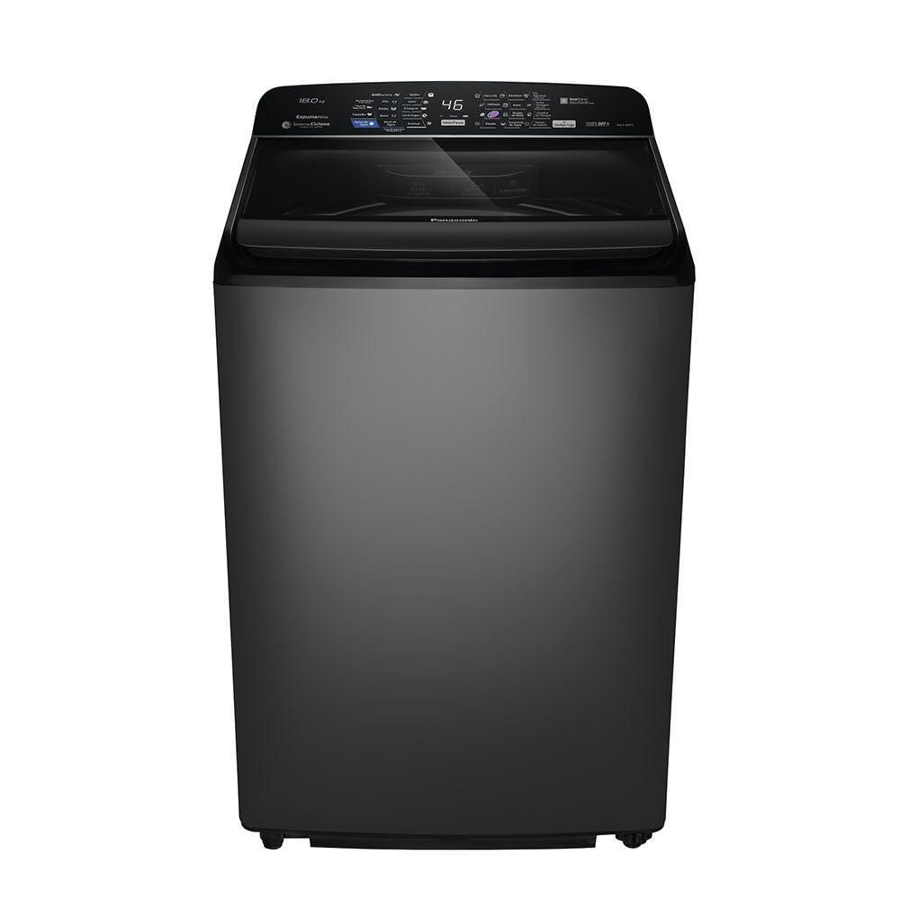 Miniatura Maquina de Lavar Panasonic 18Kg Painel Digital NA-F180P7T Titanio 110V