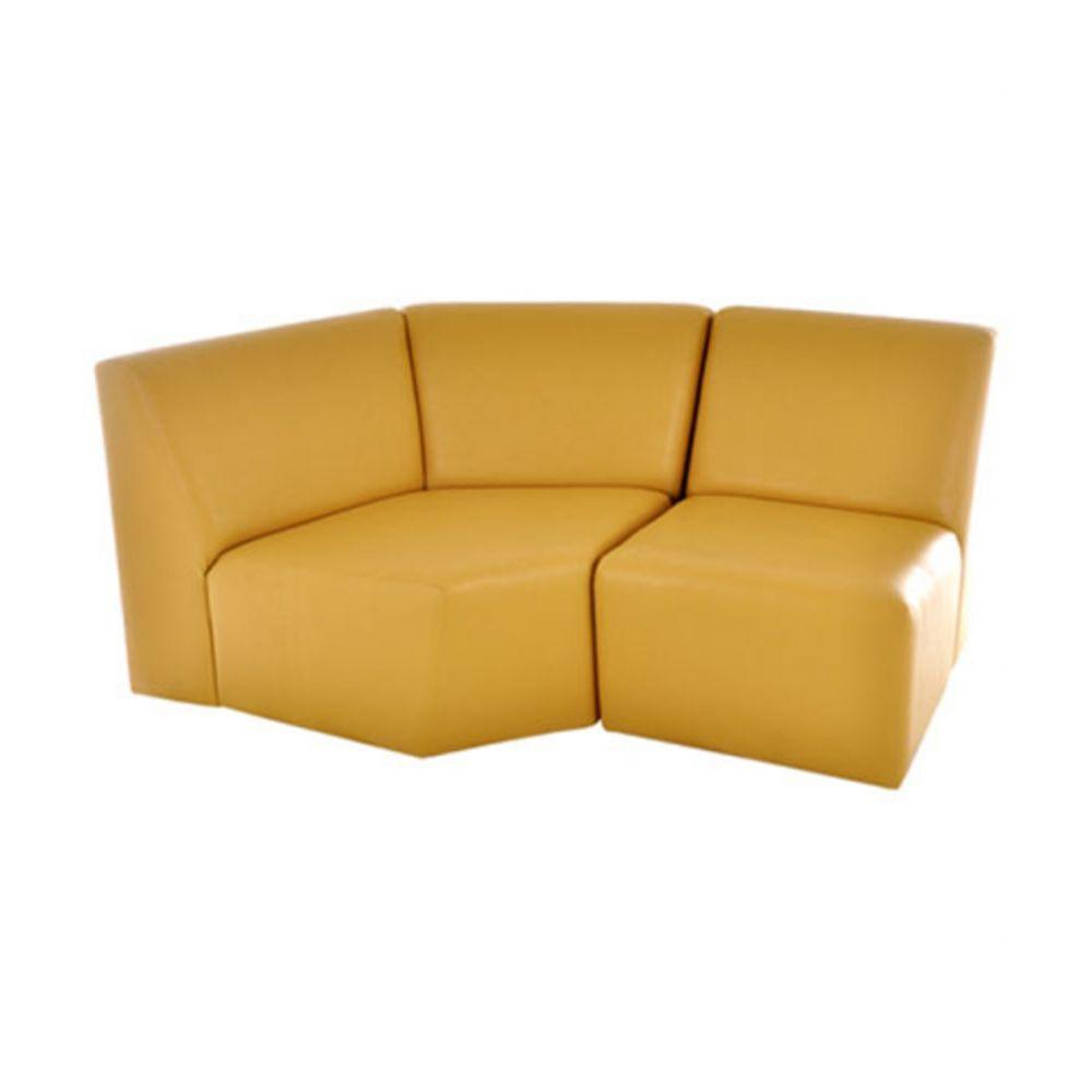 Miniatura Sofá Recepção De Escritório Linha Recepção Napoli Amarelo