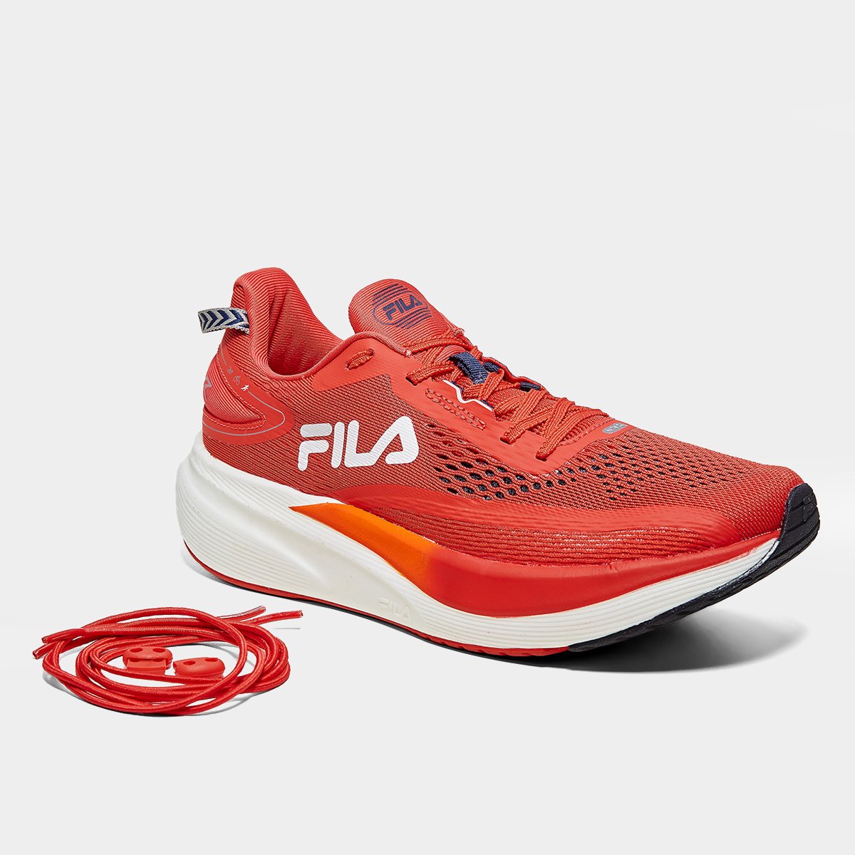 Miniatura Tênis Fila Racer T2 Xtreme Masculino Vermelho+Laranja - 39
