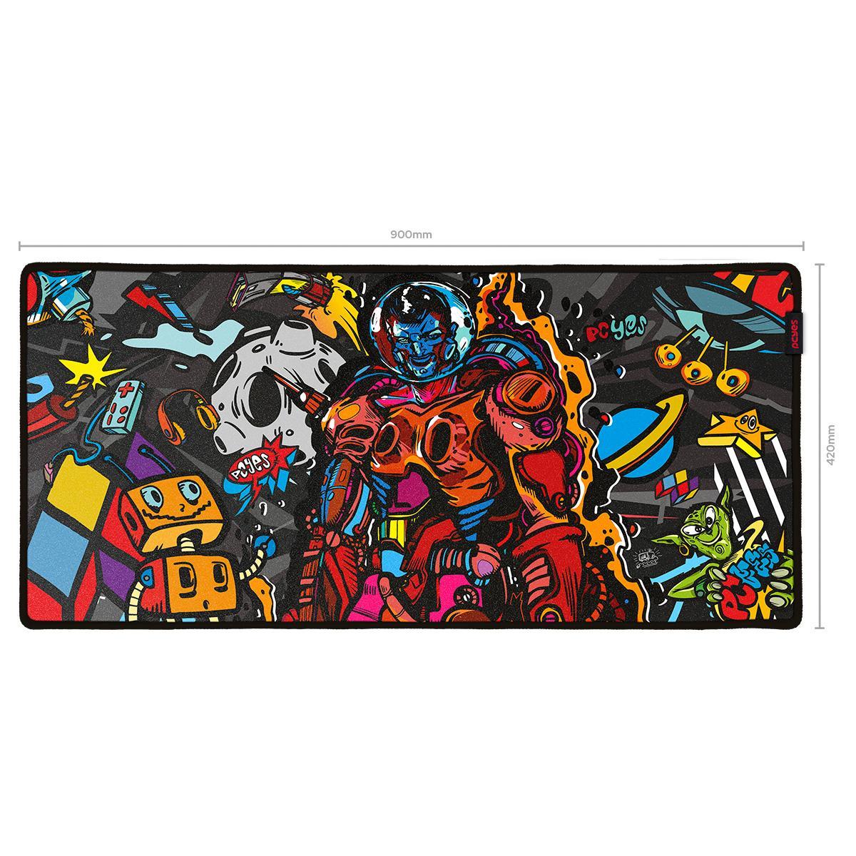 Miniatura Mouse Pad Gamer Pcyes Dr Kepler Extended 900 X 420 Drk90X42