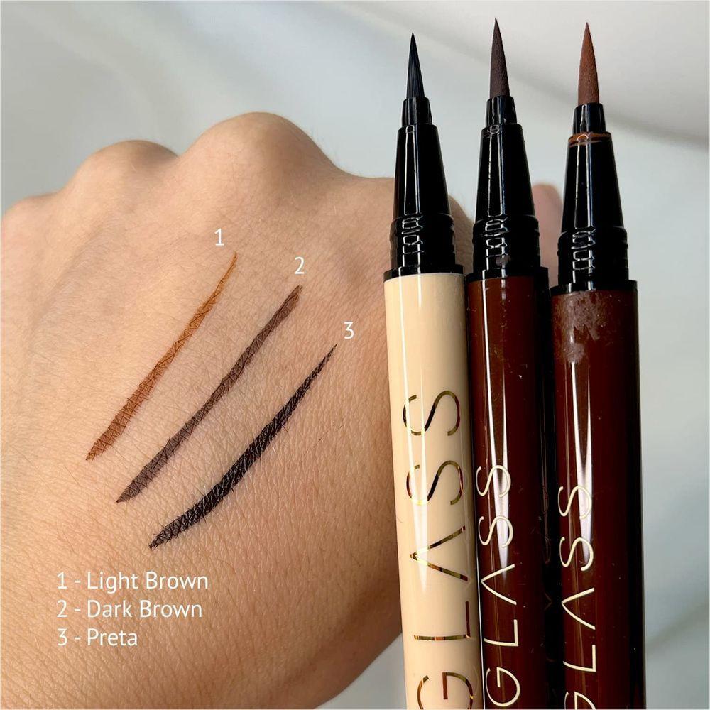 Miniatura Ruby Rose Caneta Delineadora Marrom Light Brown Glass Hb5271 0,6g