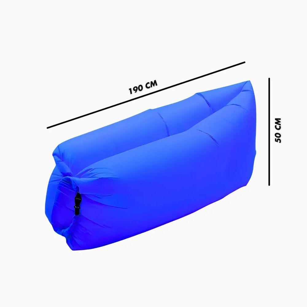 Miniatura Sofá Inflável De Ar Portátil Puff Impermeável Praia Camping